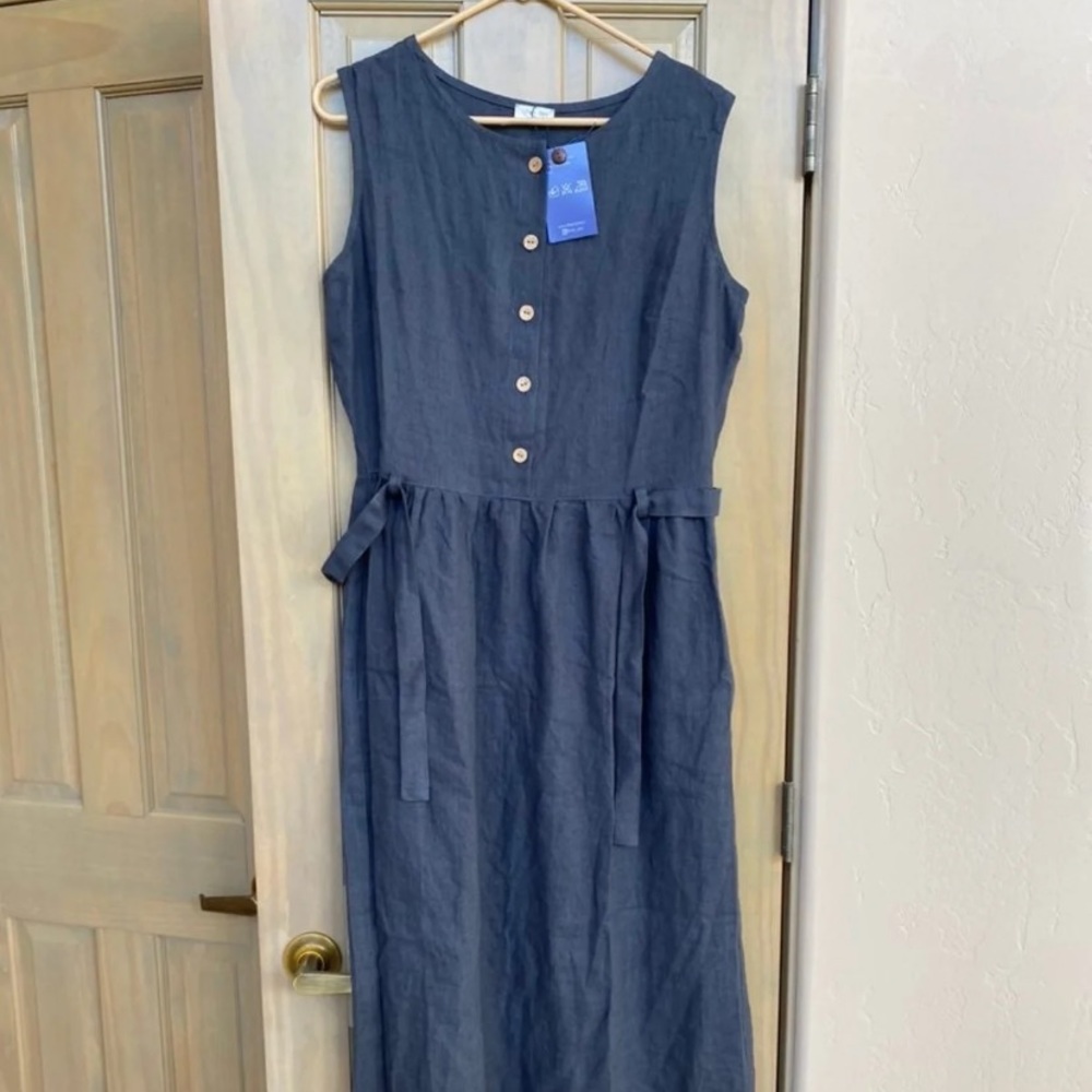 Linen Sea Dress